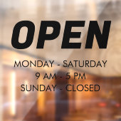 Personnaliser les heures d'ouverture | Panneau d'o (Feuille 2)