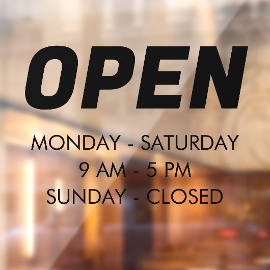 Personnaliser les heures d'ouverture | Panneau d'o (Feuille 2)