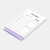 Personnaliser les notes post-it à faire, section N (Incliné)