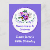 Personnaliser les panneaux, les invitations de car (Devant)