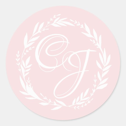 Personnaliser les Stickers Mariage Monogram White (Devant)