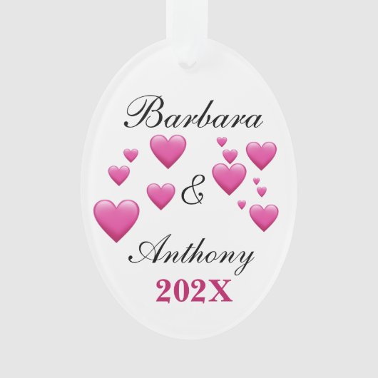 Personnaliser l'ornement acrylique de vacances (devant)