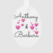 Personnaliser l'ornement acrylique de vacances (dos)