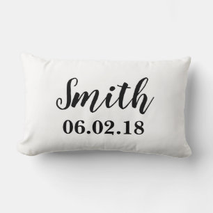 Personnaliser Mariage Date Coussin chambre
