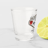 Personnaliser Mariage - Style Vegas - Verre rouge (Gauche)