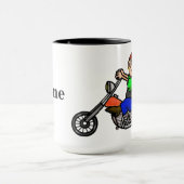 Personnaliser masculine de tasse de motard de moto (Centre)