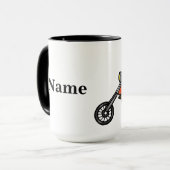 Personnaliser masculine de tasse de motard de moto (Devant gauche)