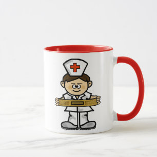 Personnaliser masculine de tasse   d'infirmière il