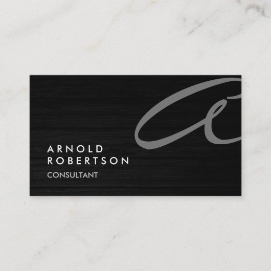 Personnaliser mignonne Texte gris Carte de visite  (Devant)