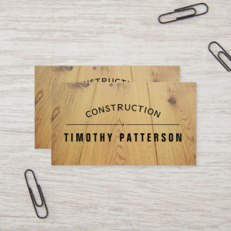 Personnaliser modèle Carte de visite en bois