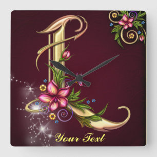 Personnaliser Monogramme L Horloge murale