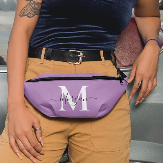 Personnaliser Monogramme Nom initial Lavender Purp