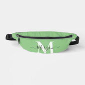 Personnaliser Monogramme Nom initial Sage Green (Recto)