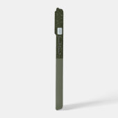 Personnaliser Moss Green Noise iPhone 15 Coque (Côté gauche)