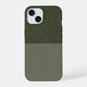 Personnaliser Moss Green Noise iPhone 15 Coque