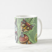 Personnaliser MUG Robots Chat Et Chien (Devant droit)