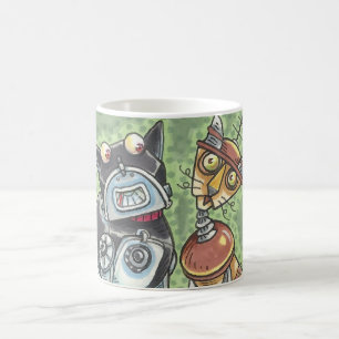 Personnaliser MUG Robots Chat Et Chien