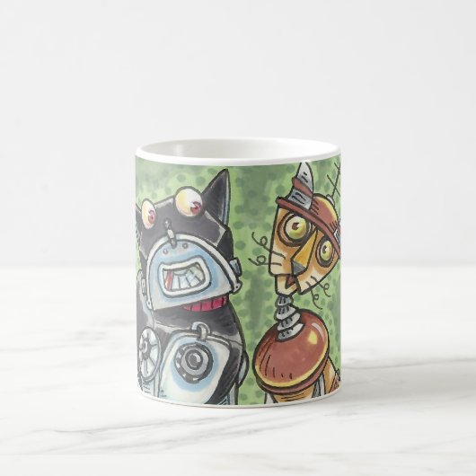 Personnaliser MUG Robots Chat Et Chien (Centre)