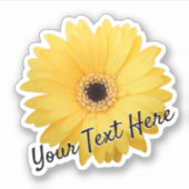 Personnaliser nom fleur design autocollant étiquet (Devant)