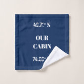 Personnaliser nos coordonnées Cabines (Gant de toilette)