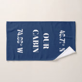 Personnaliser nos coordonnées Cabines (Serviette à main)