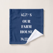Personnaliser nos coordonnées de ferme (Gant de toilette)