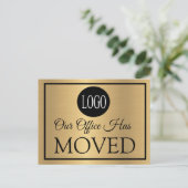 Personnaliser Notre Bureau A Déplacé Carte Postale (Debout devant)