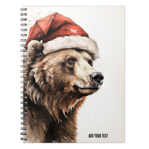 PERSONNALISER : Ours de Noël Carnet