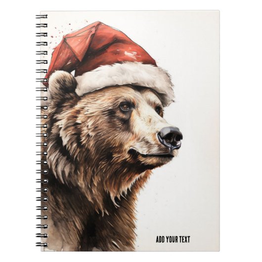 PERSONNALISER : Ours de Noël | Carnet (Devant)