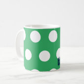 Personnaliser par nom Polka Mug (Devant gauche)