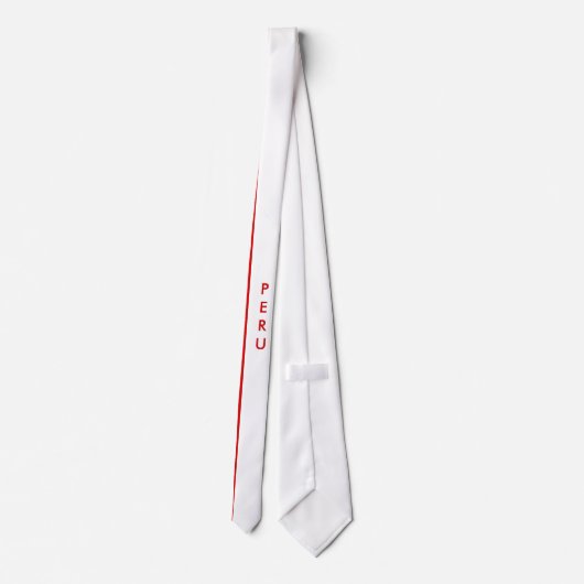 Personnaliser Pérou Cravate Drapeau (Dos)