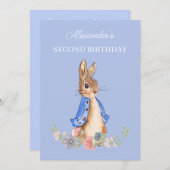 Personnaliser Peter Rabbit Invitation pour le 2e a (Devant / Derrière)