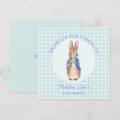 Personnaliser Pierre le lapin Merci (Devant / Derrière)