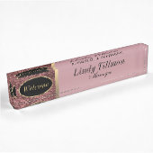 Personnaliser, Plaque de nom Rose Dusty