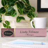 Personnaliser, Plaque de nom Rose Dusty