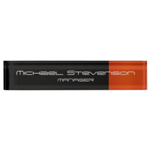 Personnaliser Professional Modern Desk Plaque sign