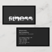 Personnaliser Professionnel Fitness Carte de visit (Devant / Derrière)