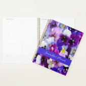 Personnaliser Purple Bleu Blanc Floral Fleurs Pans (Devant avec enveloppe)