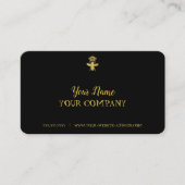 Personnaliser QUEEN BEE Cartes de visite NOIR & OR (Devant)