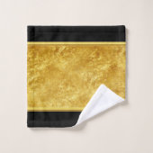 Personnaliser romantique feuille d'or moderne avec (Gant de toilette)