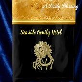 Personnaliser romantique Jésus feuille d'or avec n