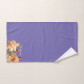 Personnaliser Roses Buds Périwinkle Arrière - plan (Serviette à main)