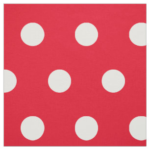 Personnaliser rouge et blanche du tissu de motif