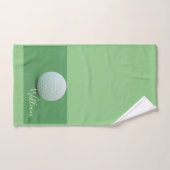 Personnaliser Sage Green Arrière - plan Golf Ball (Serviette à main)