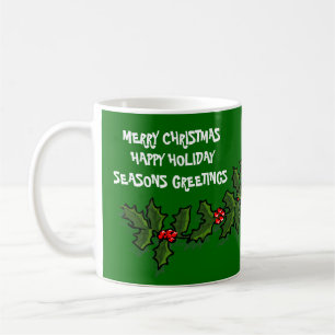 Personnaliser salutation Noël Fêtes Café Mug