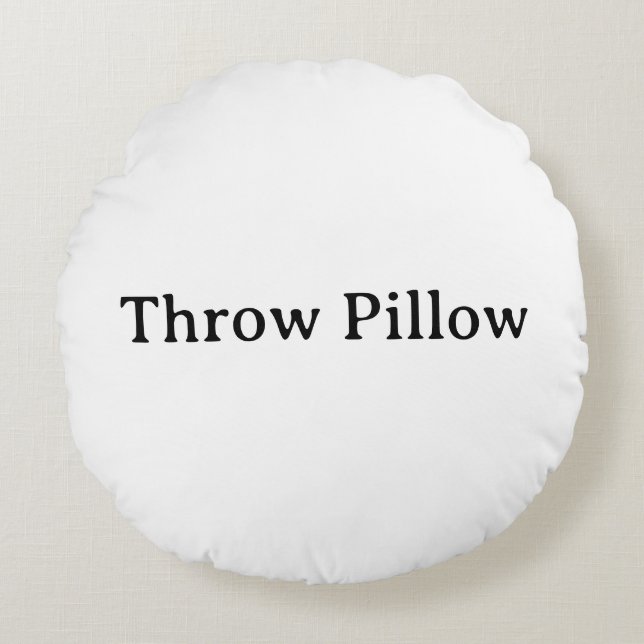 personnaliser simple Coussin Rond (Devant)
