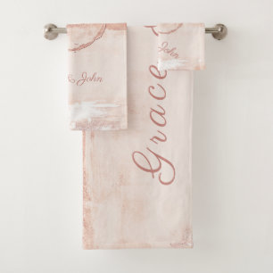 Personnaliser Style Art Moderne Peach Rose doux