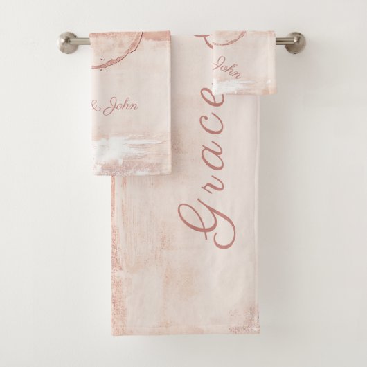 Personnaliser Style Art Moderne Peach Rose doux (En situation)