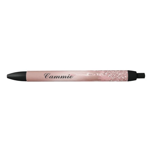 Personnaliser stylo à encre - Rose Parties scintil (Devant)