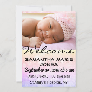 Personnaliser sur les Faire-part de naissance pour
